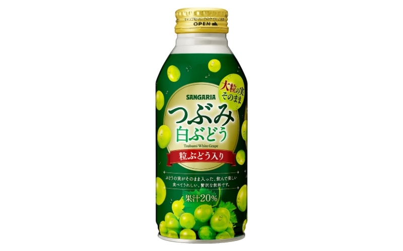 サンガリア つぶみ白ぶどう 380g×24本【igge0008】