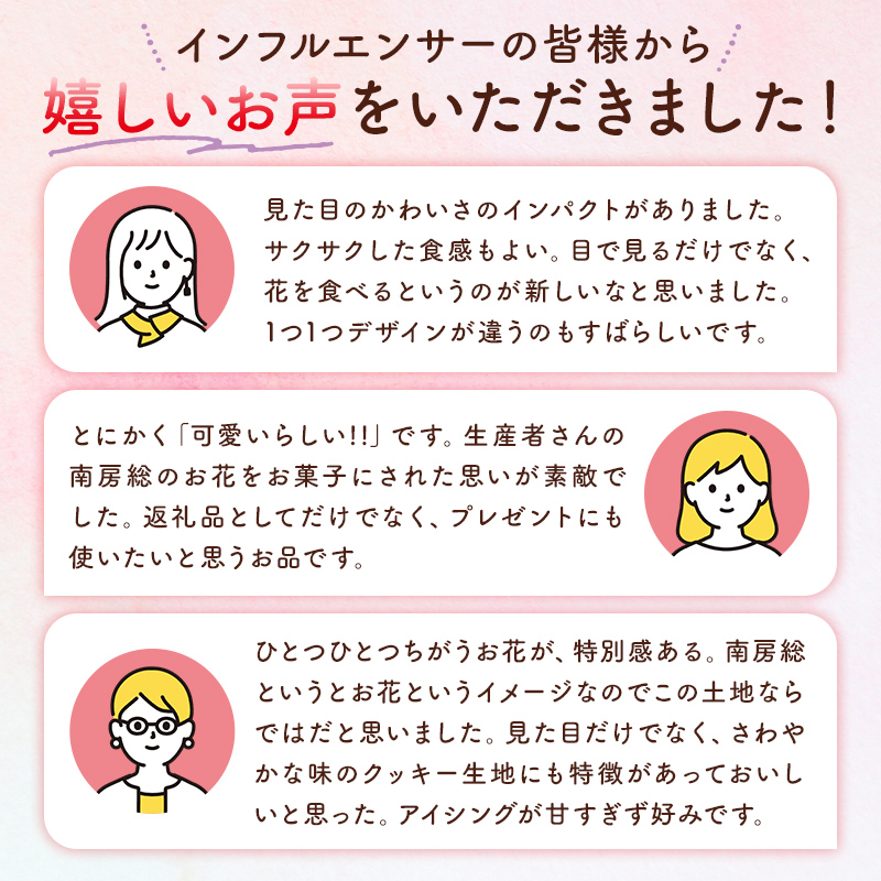 ★★ESSEふるさとグランプリ2024 総合グランプリ受賞★★ 南房総まるごとクッキー6枚入（カレンデュラ＆レモン、菜の花＆落花生） お菓子 スイーツ お花 アイシングクッキー 食用花 ギフト