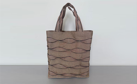 畳屋さんのヘリバッグ【手さげ（横はぎ）】 赤