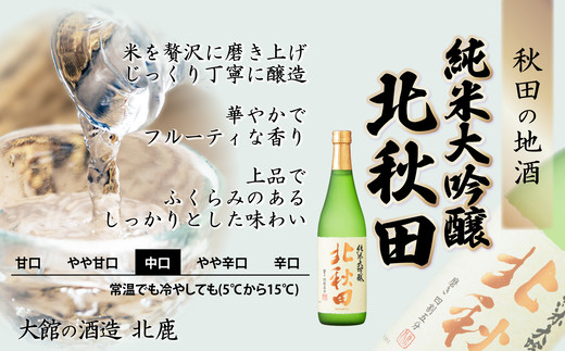 北鹿のお酒ときりたんぽ2人前とみそつけたんぽ３本入りのセット　85P4003【(株)筒井商店】