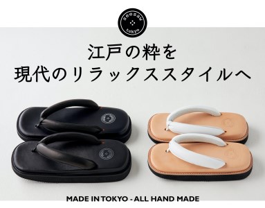 レザー雪駄サンダル　サン駄（江戸前ｓａｎｄａｌ）（サイズ：XL、カラー：和柄）