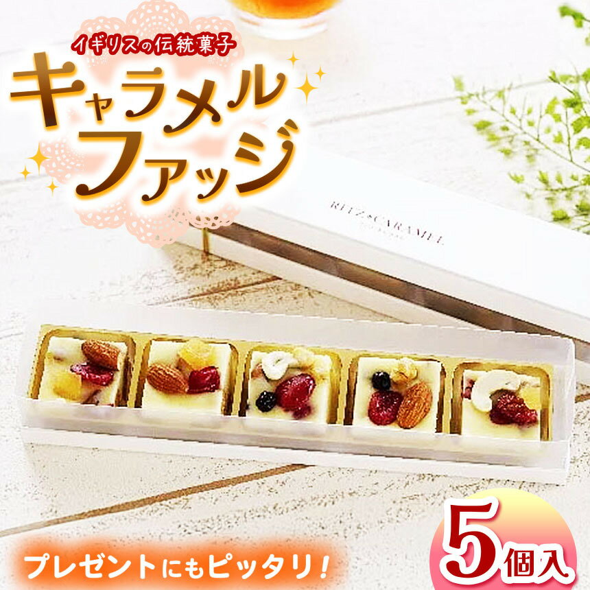 【ふるさと納税】【TVで紹介】キャラメル・ファッジ 5個入り │ キャラメル ファッジ キャラメルファッジ イギリス 伝統菓子 お菓子 濃厚 西洋 洋菓子 デザート 信州 長野県 松本市 国産 ふるさと納税