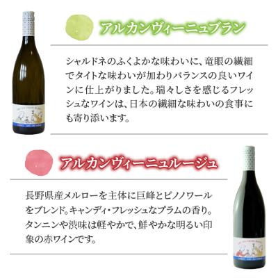 ふるさと納税 東御市 カジュアルワイン 2種セット (赤・白) ワインセット【アルカンヴィーニュ】 |  | 01