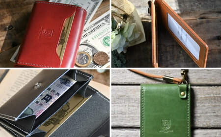 本革かぶせミニウォレットとダブルパスケースセット コニャック 滋賀県長浜市/株式会社ブラン・クチュール[AQAY417]