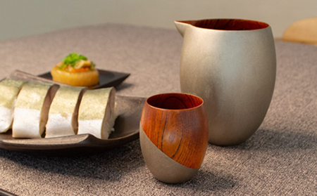 【手作り漆器】ぐい呑み のどか すず/すず波 1個 単品 手作り 漆器 ぐいのみ 酒器 食器 器 おしゃれ 雑貨 キッチン用品 キッチン 天然木 本漆 京都 工芸品 民芸品 日用品 京都府向日市  す