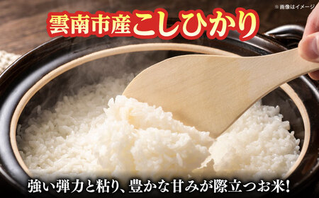 【全3回定期便】【新米】雲南市産コシヒカリ 10kg（5kg×2袋） 島根県雲南市/有限会社藤本米穀店 ｜こしひかり 白米 精米 コメ 10キロ[AIDB109]