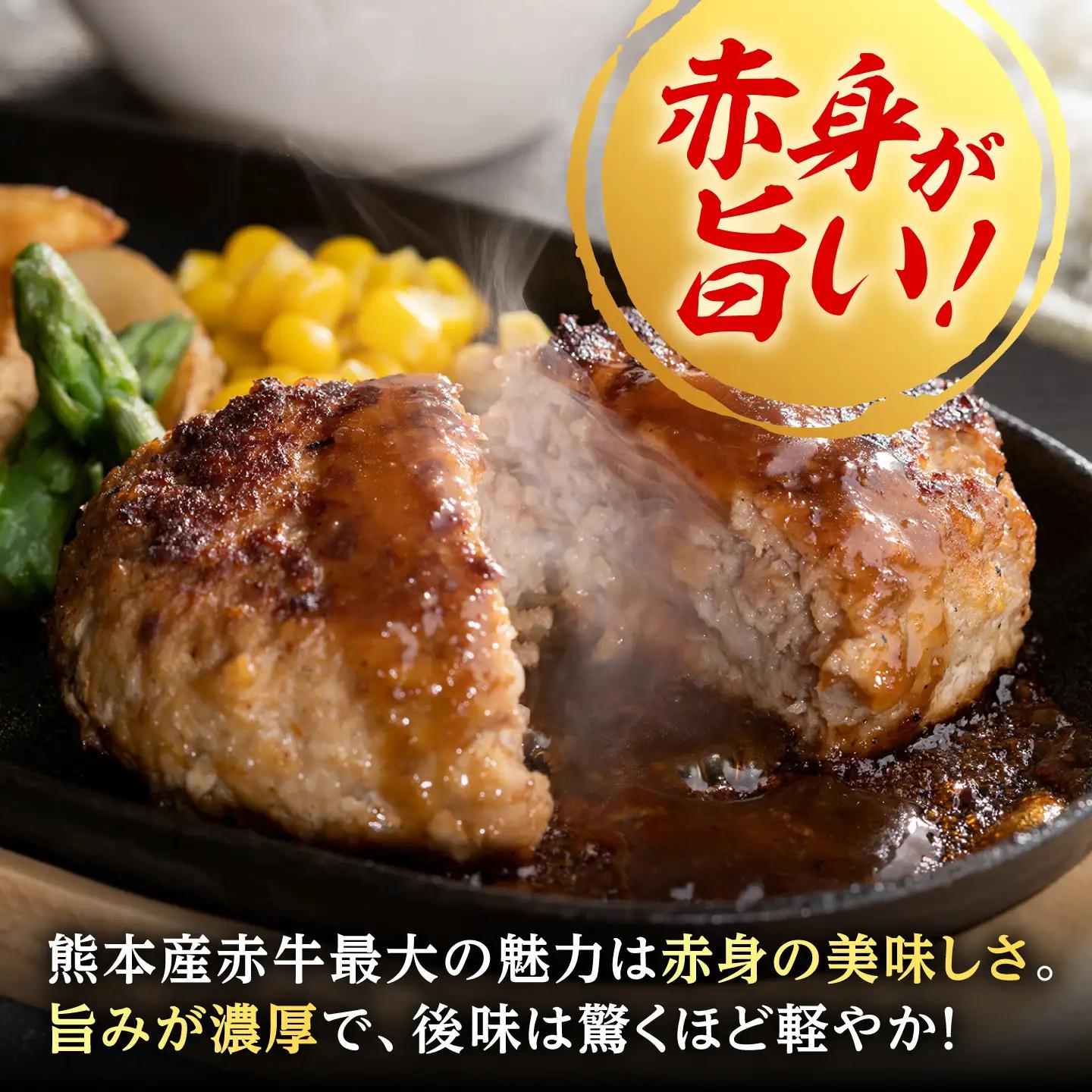 【全6回定期便】赤牛ハンバーグ 約150g×10個 計約1.5kg 和牛 ハンバーグ 小分け 冷凍 惣菜 牛肉 あか牛【阿蘇牧場】[AYBX105]
