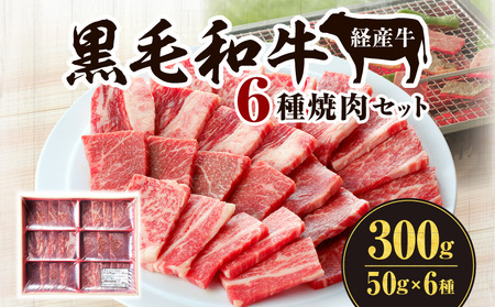 黒毛和牛（経産牛）6種焼肉セット300g 牛 焼肉 黒毛和牛