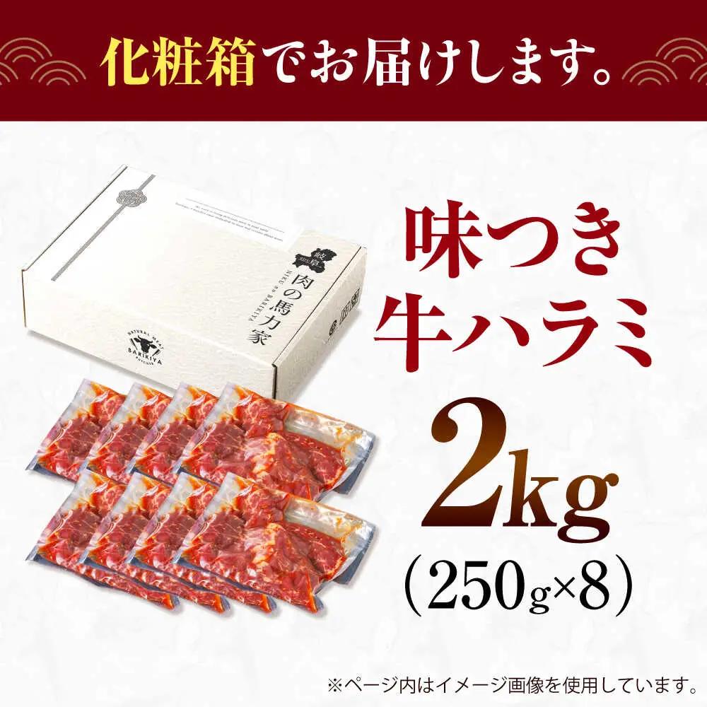 【訳あり×大容量】ハラミ 2kg(250g×8）[AVBO010] 牛ハラミ