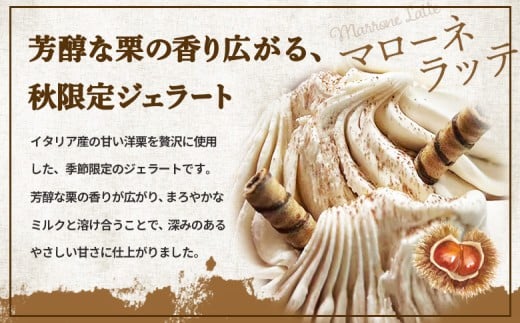 ジェラテリアGigiのイタリアンジェラート『イタリア産マローネラッテ』2000ml