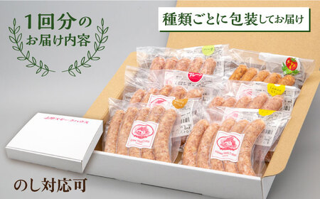 【全12回定期便】生ウインナー 30本 (5本×6種) 糸島市 / 志摩スモークハウス [AOA025] 詰め合わせ ギフト お歳暮 ソーセージ 生ハム ウインナー ハム