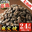 【ふるさと納税】九州産！若どりむね炭火焼(計2.4kg・300g×8袋)国産 九州産 鹿児島 鶏肉 鶏むね肉 炭火焼き 鶏の炭火焼き おかず おつまみ 惣菜 味付き 調理済み 小分け 冷凍【センターフーズ】