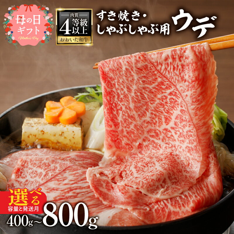 【ふるさと納税】【数量限定】A4等級以上 百年の恵み おおいた和牛 すき焼き・しゃぶしゃぶ用ウデ【選べる発送月】【選べる内容量】400g〜 おおいた和牛認定取り扱い店 株式会社はしづめ 母の日 ギフト 和牛 豊後牛 霜降り 牛肉 冷凍 大分市