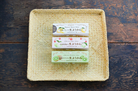 小田原老舗和菓子店の手づくり小田原フルーツようかん3本セット【 お菓子 スイーツ 神奈川県 小田原市 】