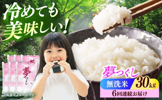 【全6回定期便】【令和7年度産】無洗米 夢つくし 30kg 精米 《築上町》【有限会社ファインリョーコク】 [ABCO044] 白米 米 お米 精米 ゆめつくし ご飯 ごはん おこめ 弁当 お弁当 602000 602000円
