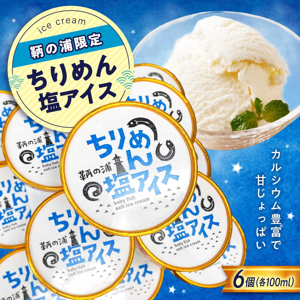 【ふるさと納税】スイーツ 【冷凍】 鞆の浦限定ご当地アイス 《ちりめん塩アイス》 100ml×6個 おすすめ 人気 ご当地スイーツ 甘じょっぱい ミルクアイス セット アイスクリーム バニラアイス デザート 10000円 1万円 広島県福山市/鞆の浦けんちゃんのいりこ屋[BAFO002]