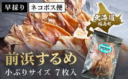 【ネコポス】北海道福島町 早採り 無添加 前浜するめ 小ぶりサイズ ７枚入り お試しセット 【 ふるさと納税 人気 おすすめ ランキング するめ スルメ いか イカ するめいか スルメイカ 前浜 干物 小ぶり 健康 おつまみ 晩酌 贈答 贈り物 ギフト プレゼント 北海道 福島町 送料無料 】 FKK001