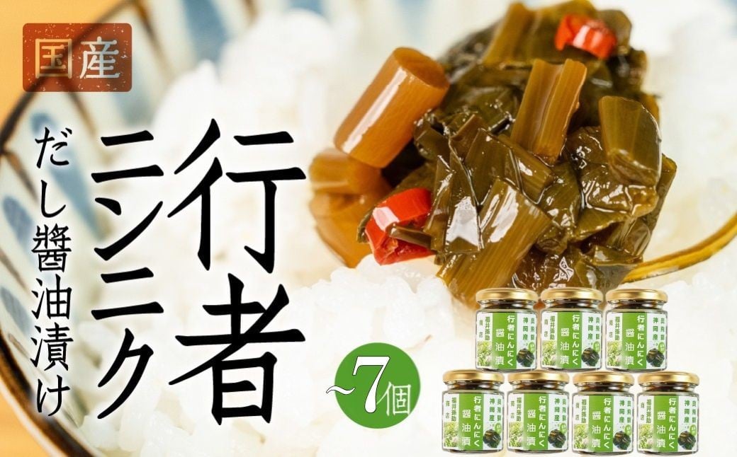 
                  ＼ピリッと旨い／行者ニンニクだし醤油漬け 2個 /4個 /5個/ 7個/ 内容量選べる 瓶詰 瓶詰め おつまみ ニンニク おかず ご飯 ごはん 米 お供 つまみ 惣菜 薬味 豆腐 や 餃子 や パスタ にも 飛騨市 7000円 12000円 15000円 20000円
                