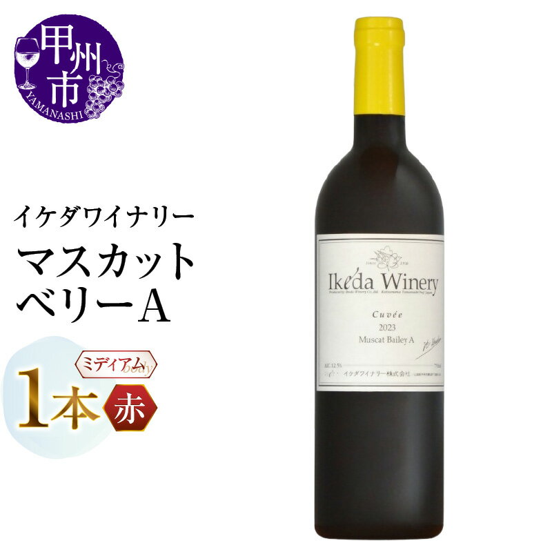 【ふるさと納税】 ワイン 赤ワイン 750ml 1本 マスカットベリーA ミディアムボディ 赤 イケダワイナリー 酒 お酒 山梨 母の日 父の日 記念日 ギフト 山梨県 甲州市 （MG） 【A06-482】
