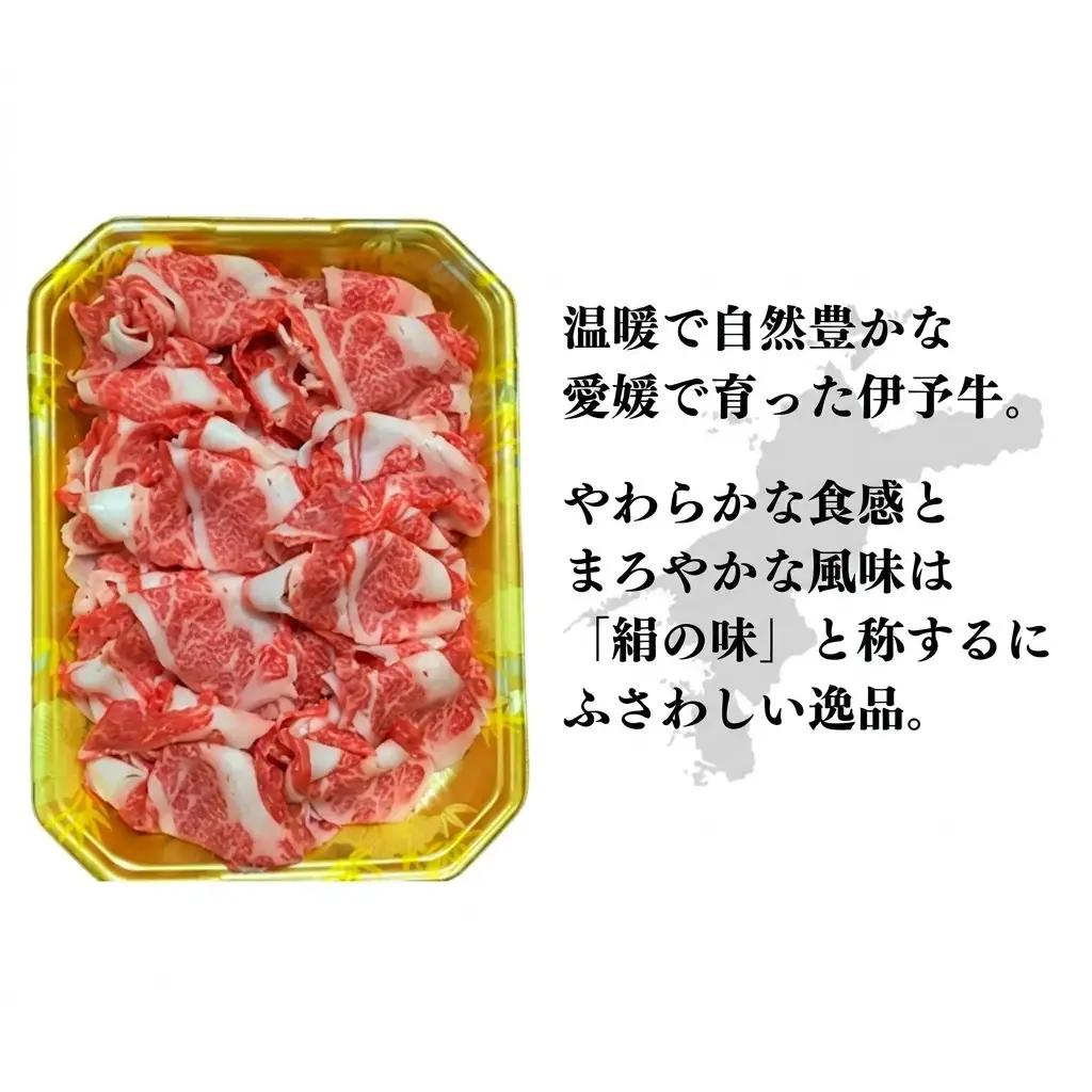 伊予牛 絹の味 黒毛和牛 小間切れ 伊予牛【400g】