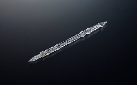 【ガラスペン】ソフトひねり 軸径10mm (カラー：透明)_0162-010-T05-1