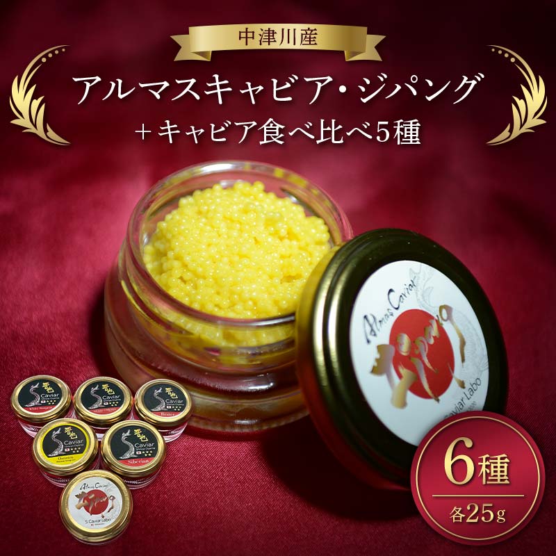 【ふるさと納税】アルマスキャビアジパング＋食べ比べ5種 F4N-2407