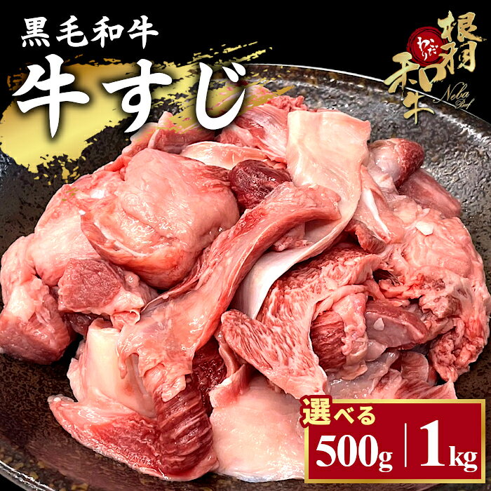 【ふるさと納税】《発送月が選べる！》 国産黒毛和牛 牛スジ 500g 1kg 根羽こだわり和牛 牛肉 和牛 肉 冷凍 牛すじ 牛肉 肉 国産 ブランド カレー すじ スジ すじ肉 牛スジ 煮込み スープ おでん 長野県 信州 根羽村