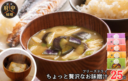 AFN－25SN　ちょっと贅沢なフリーズドライのお味噌汁　25食セット No.1072