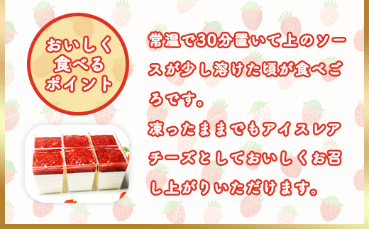 プレミアムあまおうレアチーズケーキ 6カップ 　MY013