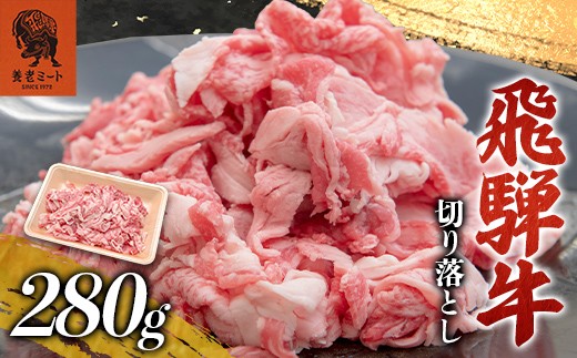 
                  飛騨牛 切り落とし 280g 牛肉 和牛 肉 お肉 切落し 不揃い 訳あり  岐阜県 坂祝町 養老ミート ブランド牛 国産 霜降り 赤身 モモ カタ スライス すき焼き 牛丼 炒め物 冷凍 お取り寄せ 8000円 F6M-396
                