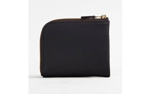 Lジップ 札入れ(カード6枚 小銭入れ付) ネイビー【0051-3-GMS】｜革製品 レザー 国産 [1065]