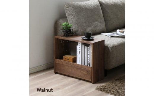 
            【カラー選択可】大川家具 無垢材 サイドテーブル ウォールナット/ホワイトオーク/チーク -zephyr-ゼファー
          