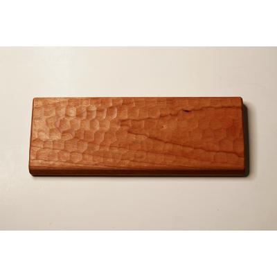 ふるさと納税 府中市 【広島県府中市産】HHKB専用亀甲名栗木製パームレスト&amp;ルーフ　ブラックチェリー　蜜蝋クリーム付き