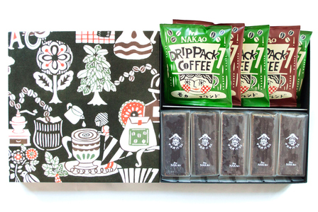 珈琲バウム×ドリップパック｜コーヒー お菓子 スイーツ ギフト 仙台 富谷 なかお NAKAO カフェ 焼菓子 [0155]