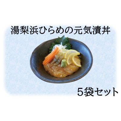 ふるさと納税 湯梨浜町 ◆湯梨浜ひらめ◆元気漬丼5袋セット(60K.)