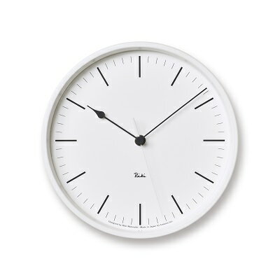 【ふるさと納税】RIKI STEEL CLOCK［電波時計］/ホワイト（WR08-24 WH） レムノス Lemnos 時計　装飾品 民芸品 工芸品 伝統技術 インテリア　お届け：※申込状況によりお届け迄1～2ヶ月程度かかる場合があります。