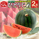 【ふるさと納税】《先行予約》 熊本県産 小玉 スイカ ひとりじめ 2玉 合計5～6kg すいか 果物 フルーツ 甘い 熊本県 多良木町 ひとりじめ かわいい 送料無料 【2025年5月上旬より順次発送】