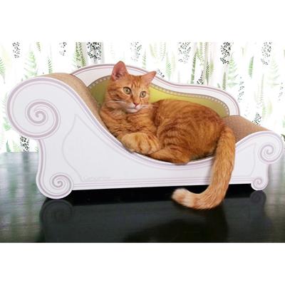 ふるさと納税 館山市 猫のおしゃれ爪とぎソファー「カリカリーナ Basic」モスグリーン　スタンダードサイズ　1点 |  | 03