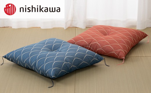 
                  西川の座布団 露芝 銘仙版 ≪選べるカラー 赤 青≫ 座布団 クッション 和室 インテリア 家具 布団の西川 NISHIKAWA 和柄 来客用 日本製 布団 おしゃれ 1枚 1万円 愛知県 豊橋市
                
