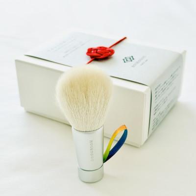 ふるさと納税 熊野町 熊野化粧筆　やわらか洗顔ブラシ(レインボー紐)　熊野筆ほうこどう