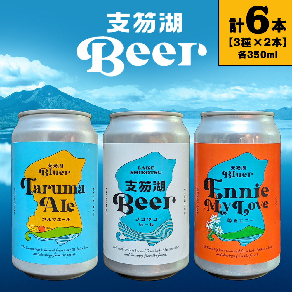 【ふるさと納税】支笏湖Beer 缶 350ml 3種 6本 ビール クラフトビール北海道 ふるさと納税 クラフトビール お酒 ギフト 酒【北海道千歳市】ビール ギフト ふるさと納税