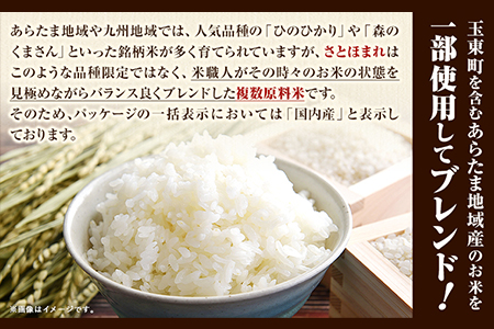 熊本県産 さとほまれ 無洗米 ご家庭用 15kg 5kg×3袋 《11月-12月より出荷予定》熊本県 玉名郡 玉東町 米 こめ コメ ブレンド米 送料無料