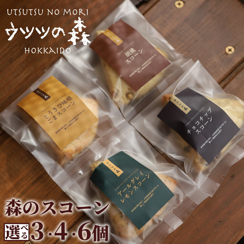 【ふるさと納税】森のスコーン セット | スコーン 味噌 ミソ みそ とうきび味噌 くるみ チョコ チョコチップ アールグレイレモン アールグレイ レモン 紅茶 手作りお菓子 菓子 焼き菓子 スイーツ ご褒美 おしゃれ しっとり 洋菓子 卵不使用 乳製