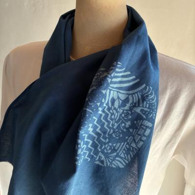 ふるさと納税 天理市 藍染めてぬぐい「tenri」 |  | 02