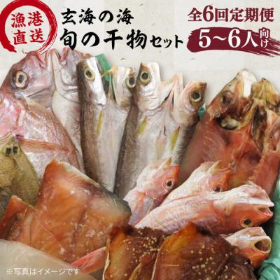 ふるさと納税 糸島市 【全6回定期便】塩にもこだわり 玄海の海 旬の干物 大満足セット(5から6人向け)[ALD009]