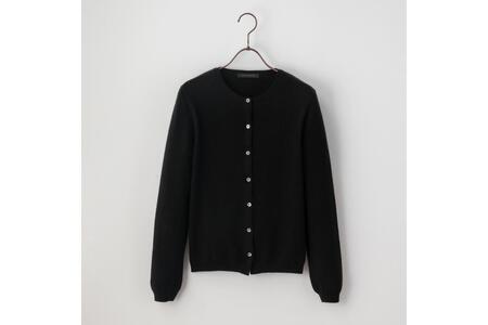 ベビーカシミヤ　カーディガン　レディース　Mサイズ　【ブラック】 【178006-2】 ｶｼﾐﾔ 天然素材 ｾｰﾀｰ 服 国産 国内製造 ﾍﾞﾋﾞｰｶｼﾐﾔ