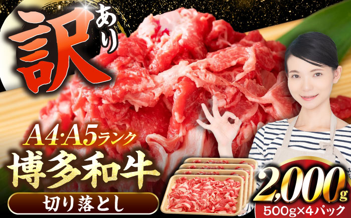 
                  【訳あり】【A4〜A5】博多和牛 切り落とし 2.0kg（500g×４個）《豊前市》【株式会社木村食品】[VDZ030] 牛肉 ブランド牛 肉 切落し わけあり ぎゅうにく 訳あり ワケアリ にく 切り落とし きりおとし 小分け 冷凍 人気
                