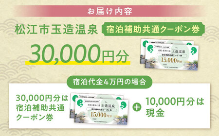 宿泊券 共通クーポン券 玉造温泉 30,000円分 [ALHN002] 