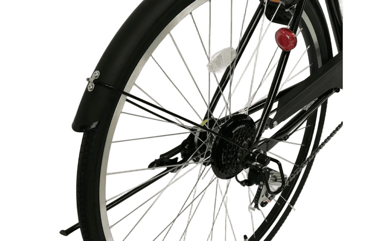 STYLE KIX  カゴ付きクロスバイク276 ブラック【27型 自転車 完成品 組み立て不要 アウトドア サイクリング じてんしゃ 通勤 通学 新生活】 099X342-1