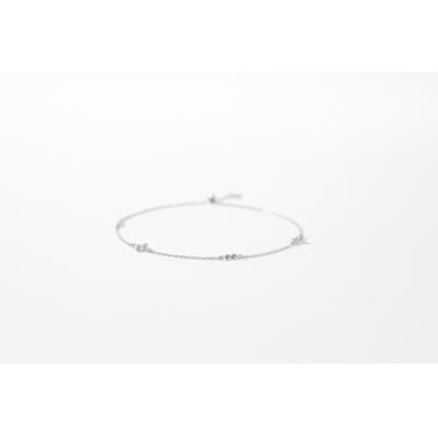 ふるさと納税 甲府市 【プラチナ】0.07ct ダイヤモンドブレスレット/No.105 |  | 01